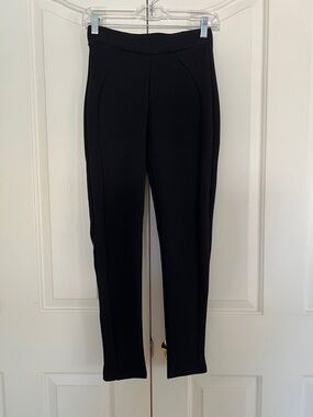 Zara Black Slim Ponte Trousers